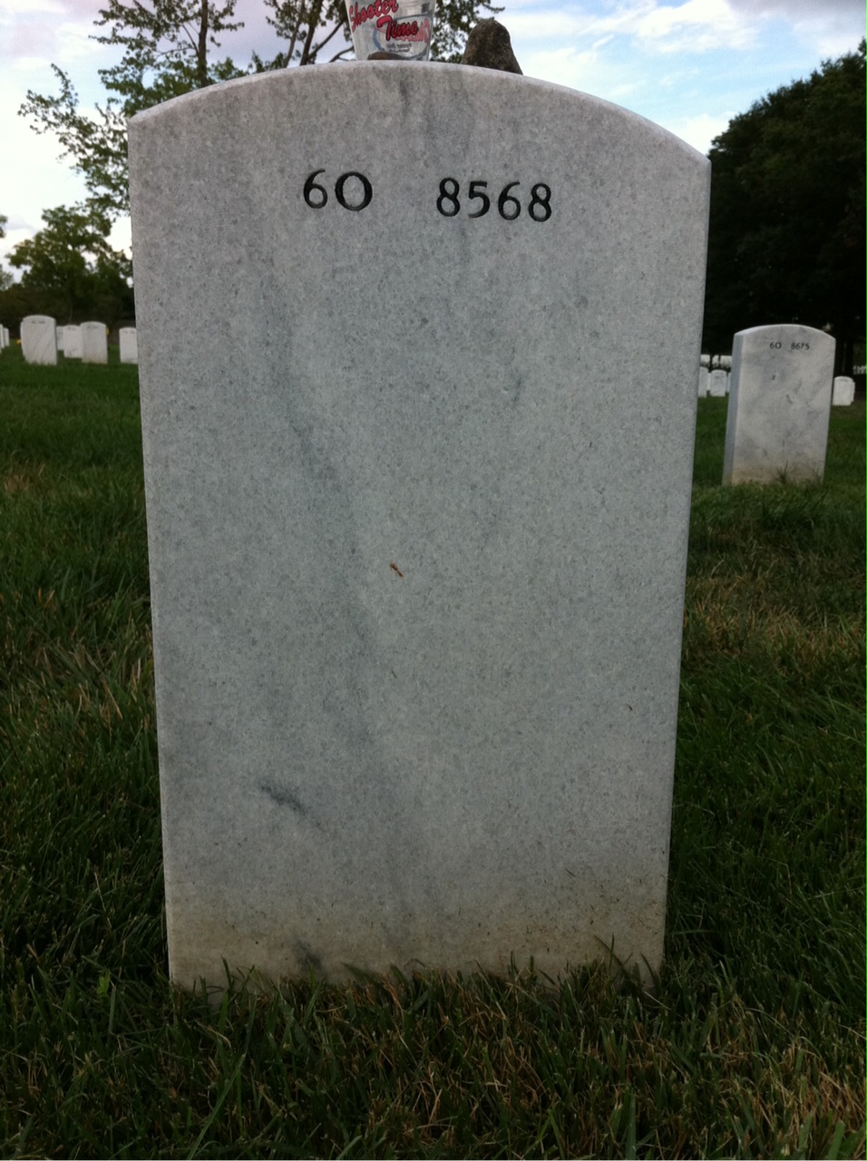 Back of headstone — Michael Koch