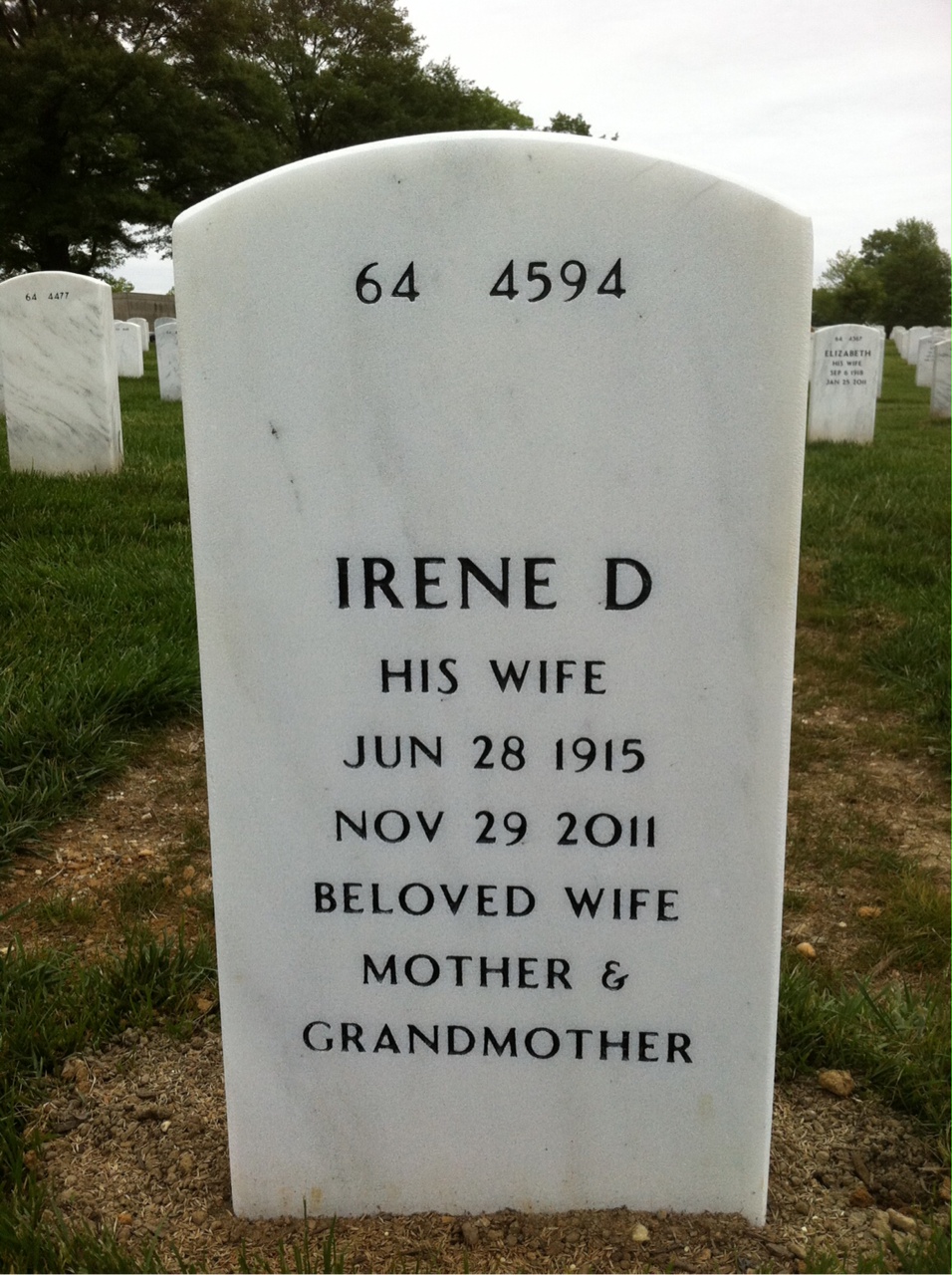 Back of headstone — George Kitto