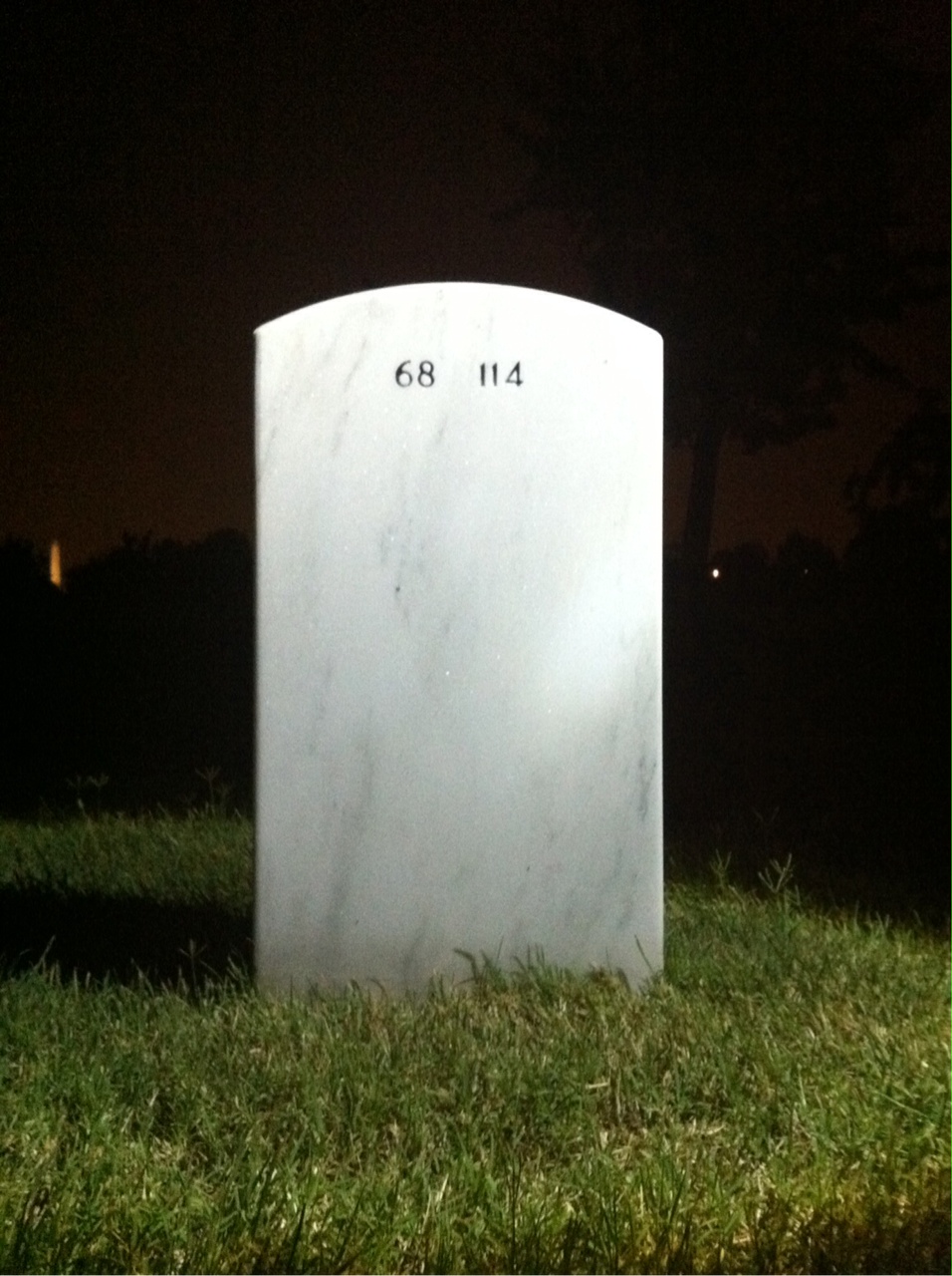 Back of headstone — Ellery Blakes