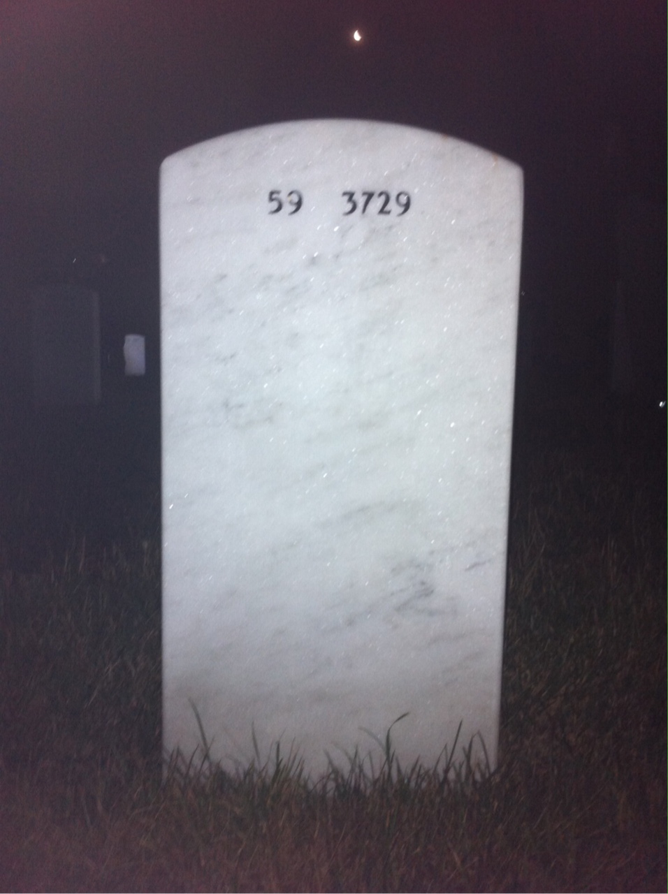Back of headstone — Martin Chavez