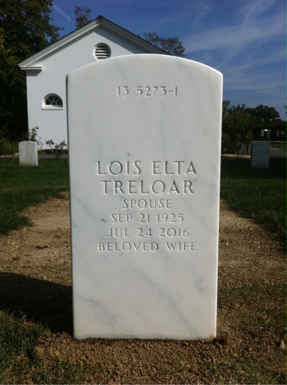 Back of headstone — Vincent Sylvester