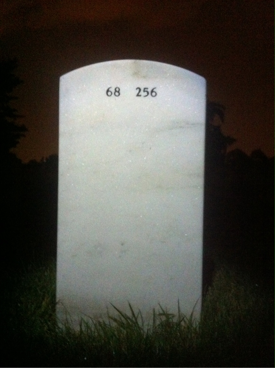 Back of headstone — Harold Holland