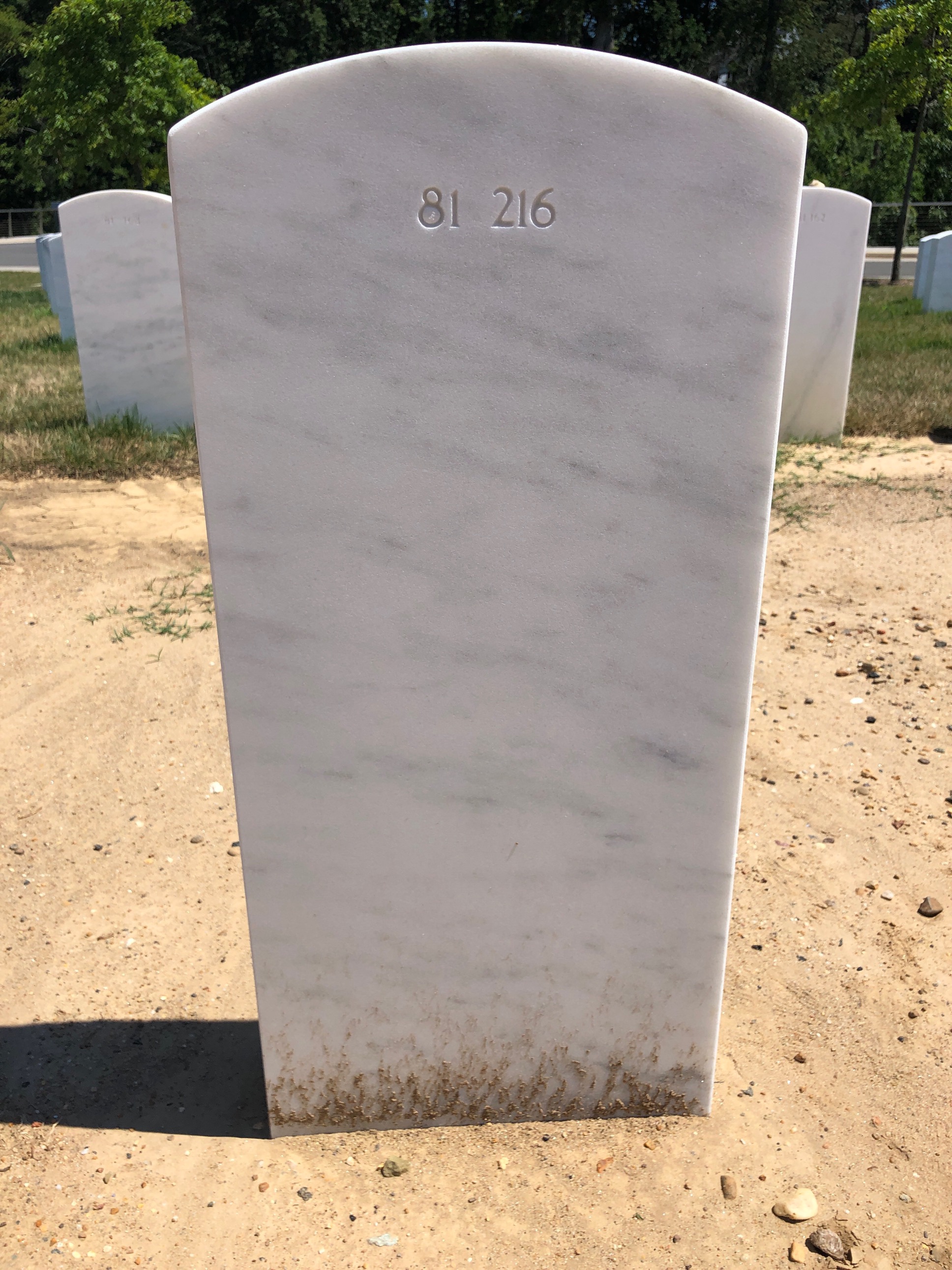 Back of headstone — Edward Allen Brannan