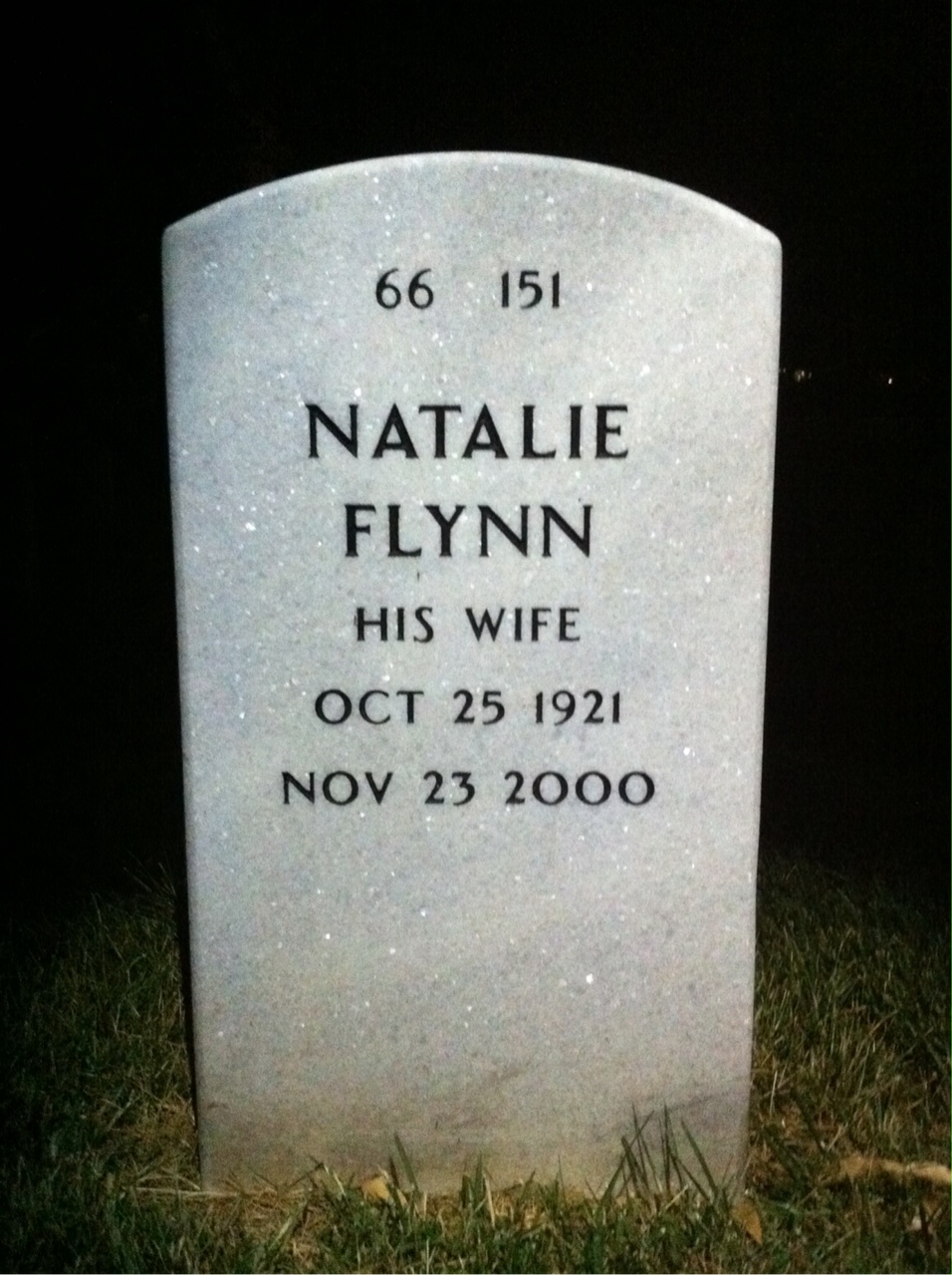 Back of headstone — William Donnay
