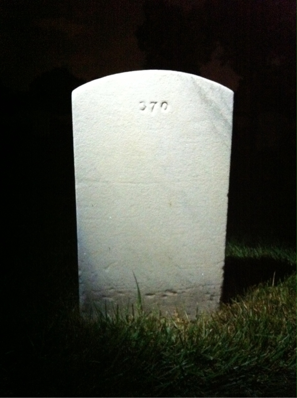 Back of headstone — Chester W Smith