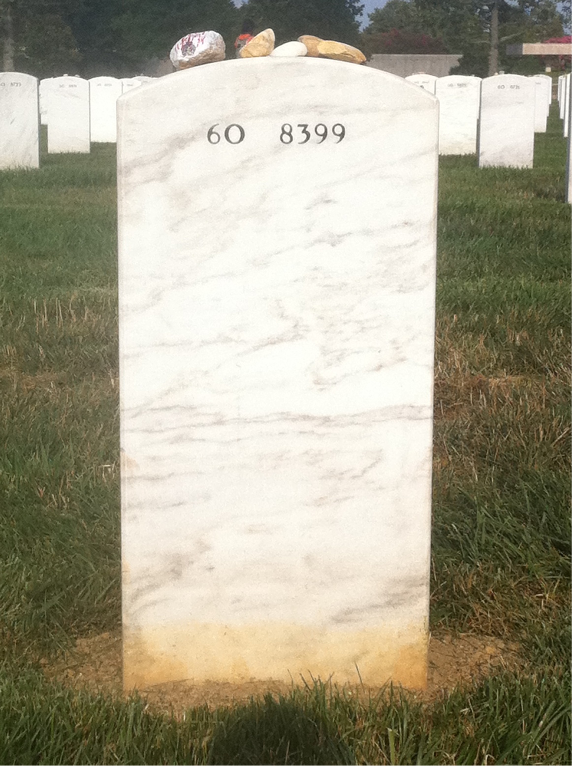 Back of headstone — Scott Love