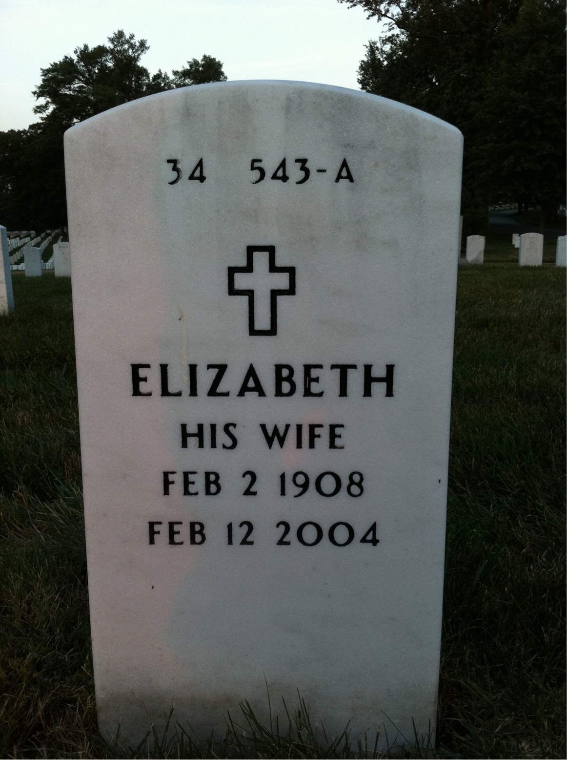 Back of headstone — John Faigle