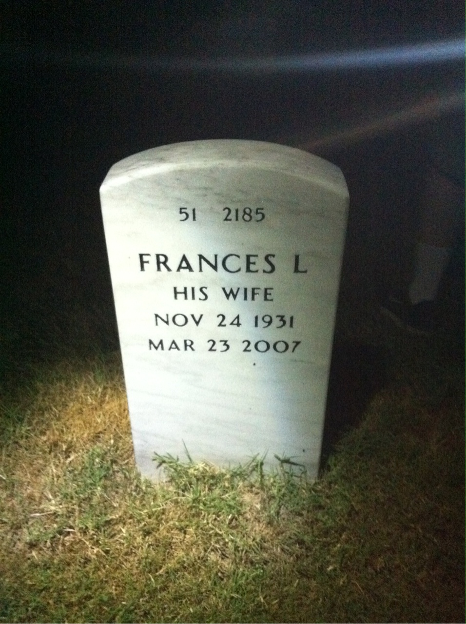 Back of headstone — Clemon Jackson
