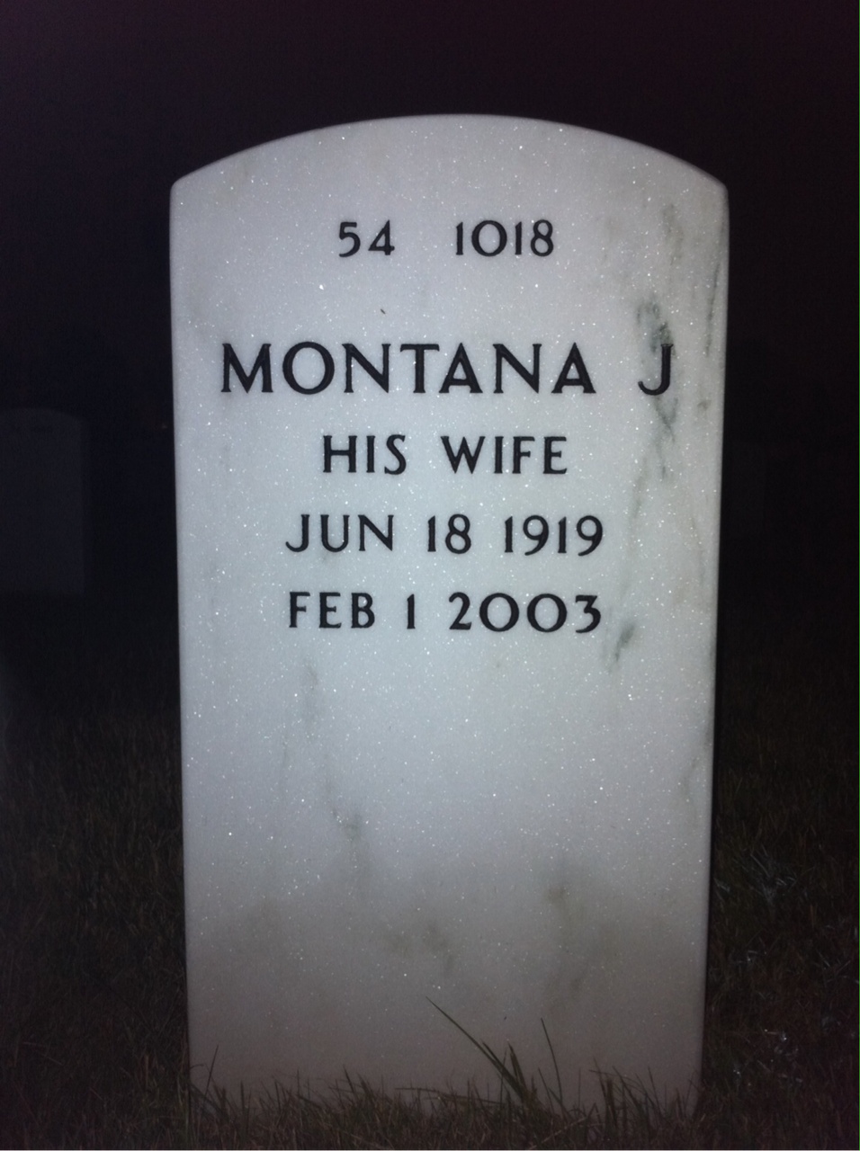 Back of headstone — Eloby Rish