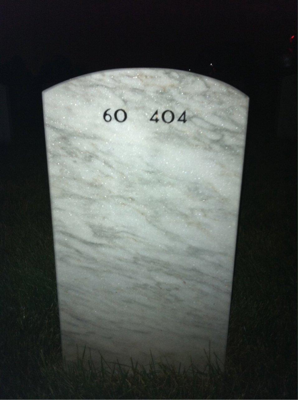 Back of headstone — Harry Glaze