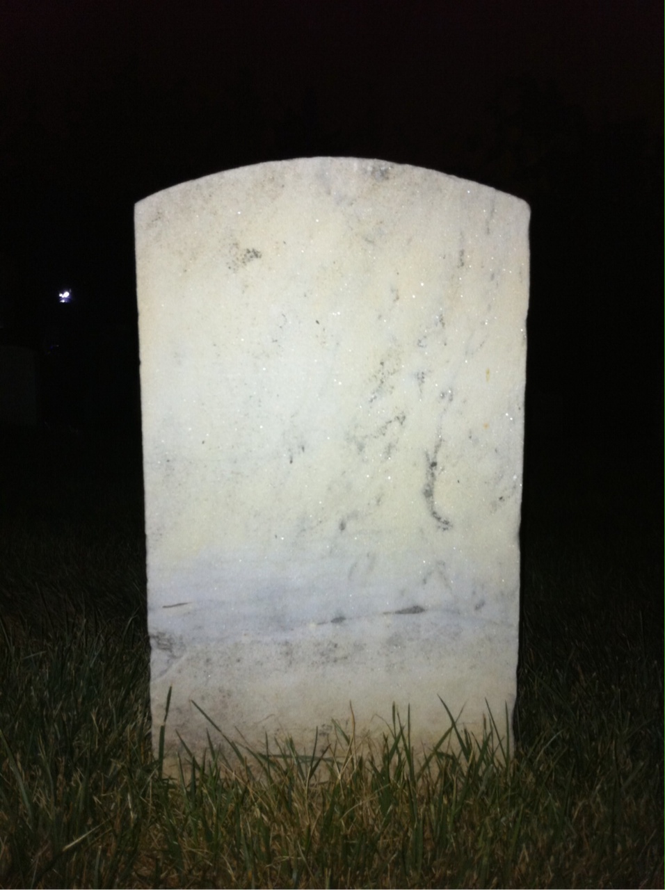 Back of headstone — Thomas Morrison