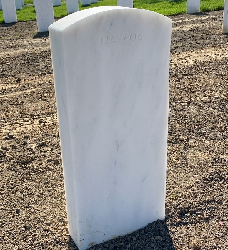 Back of headstone — William Morris