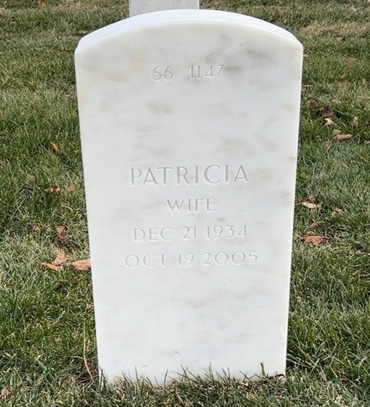 Back of headstone — Larry Aicken