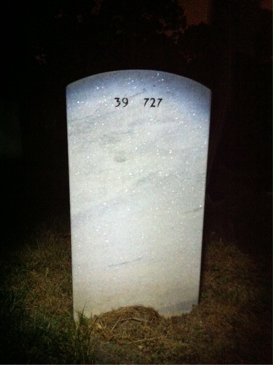 Back of headstone — Graham Mcneil