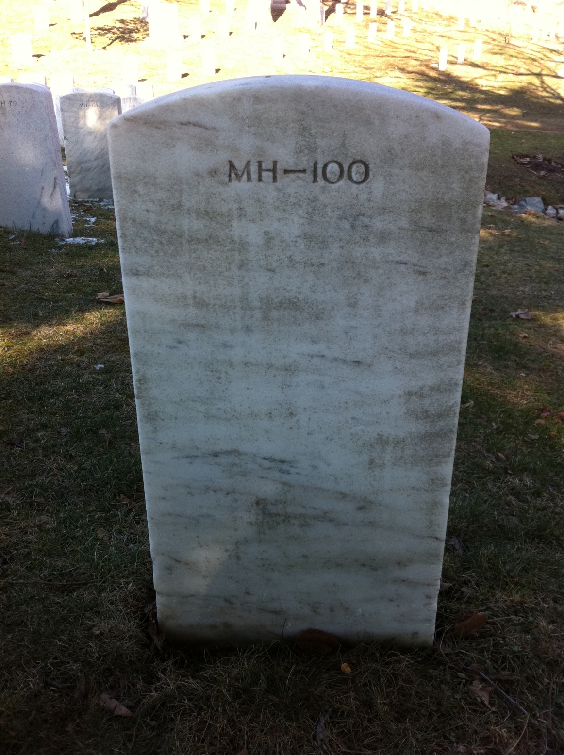 Back of headstone — John Baldridge