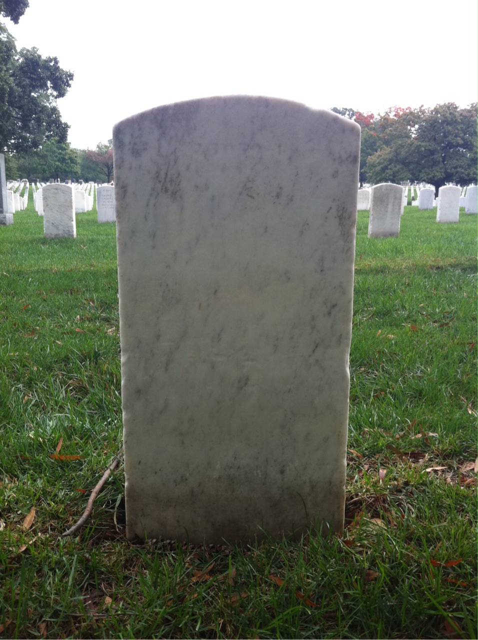 Back of headstone — Richard Allen