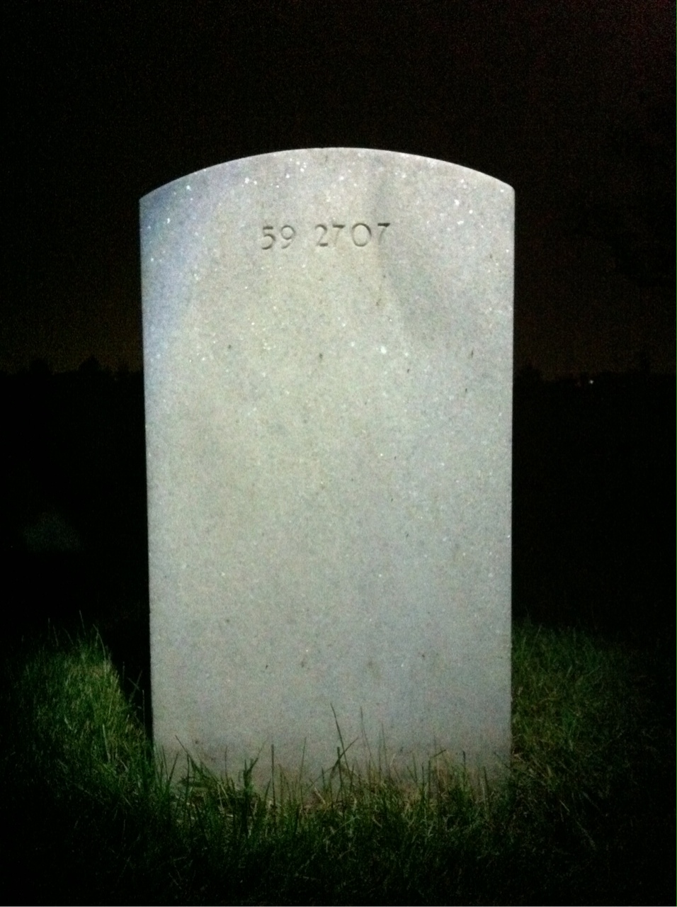 Back of headstone — Thomas H Jenkins