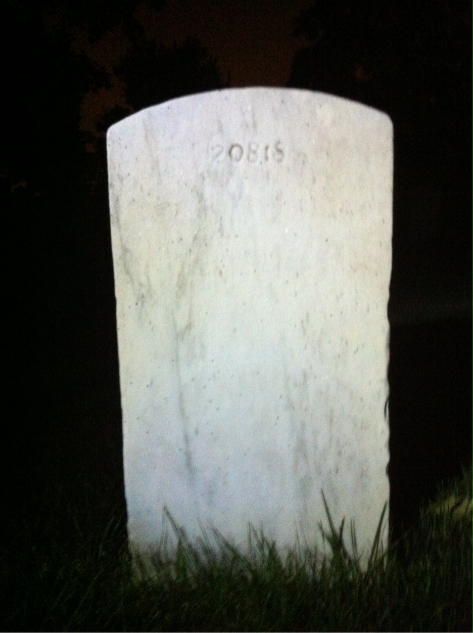 Back of headstone — Francis Bailey