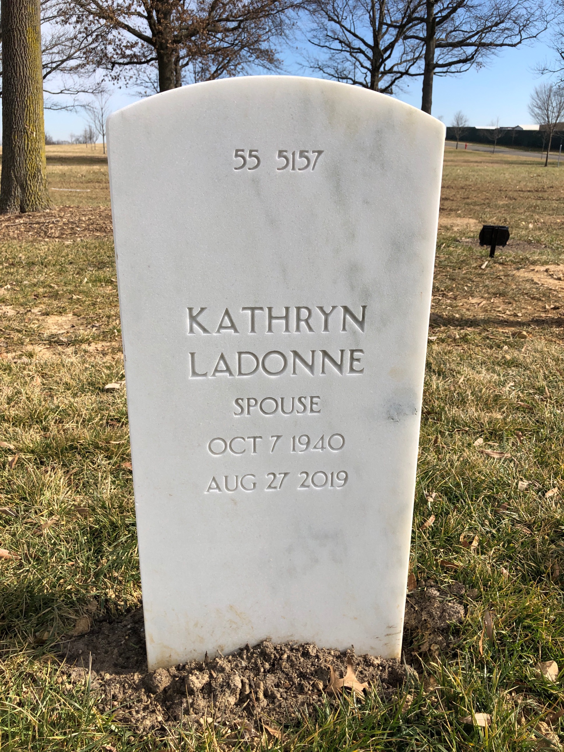Back of headstone — William Patrick Mccarthy