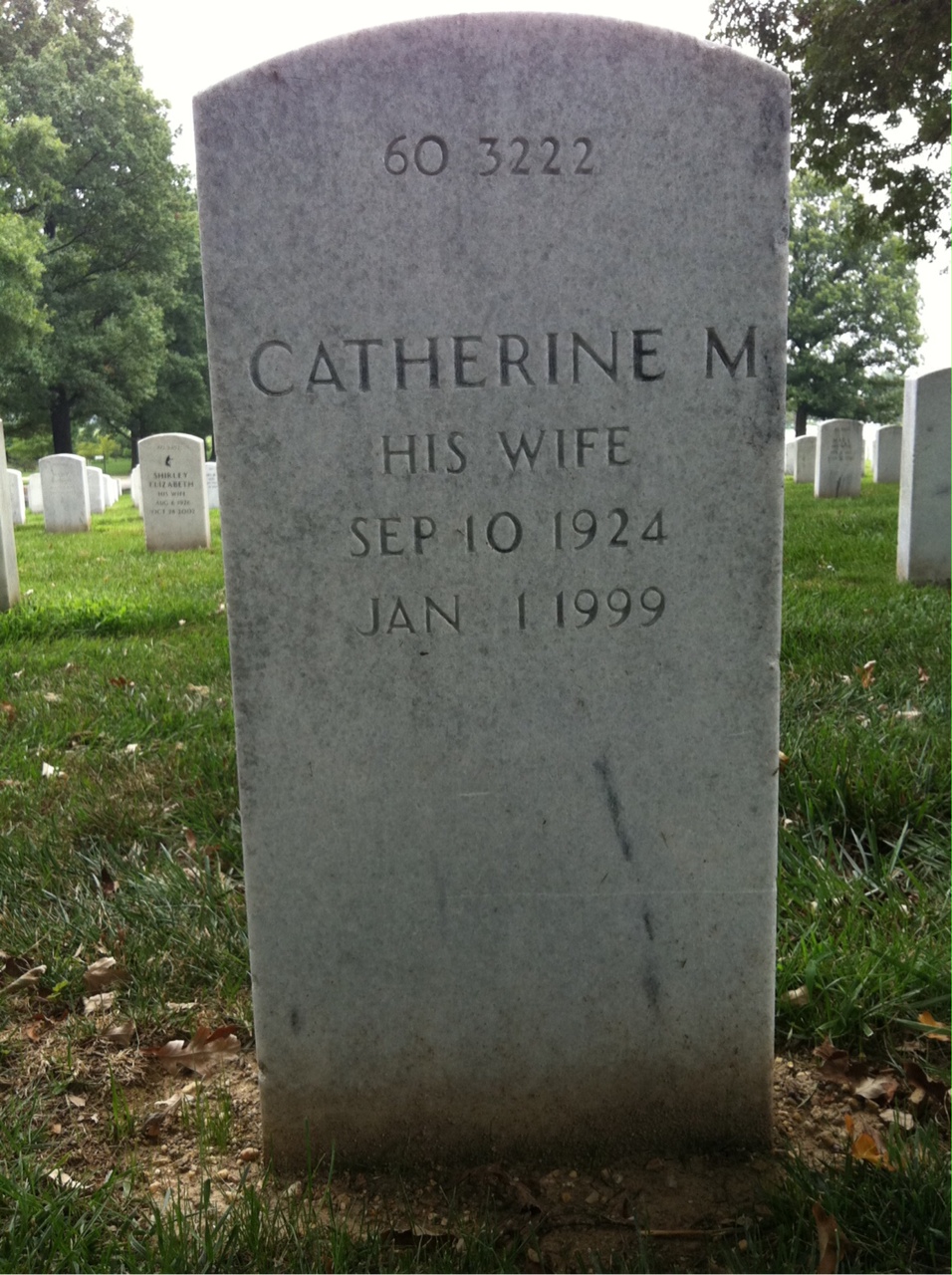 Back of headstone — Albert Arcaro