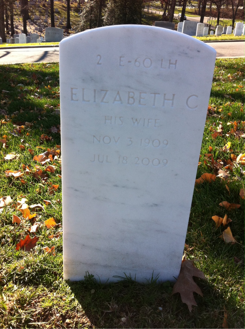 Back of headstone — James Terry