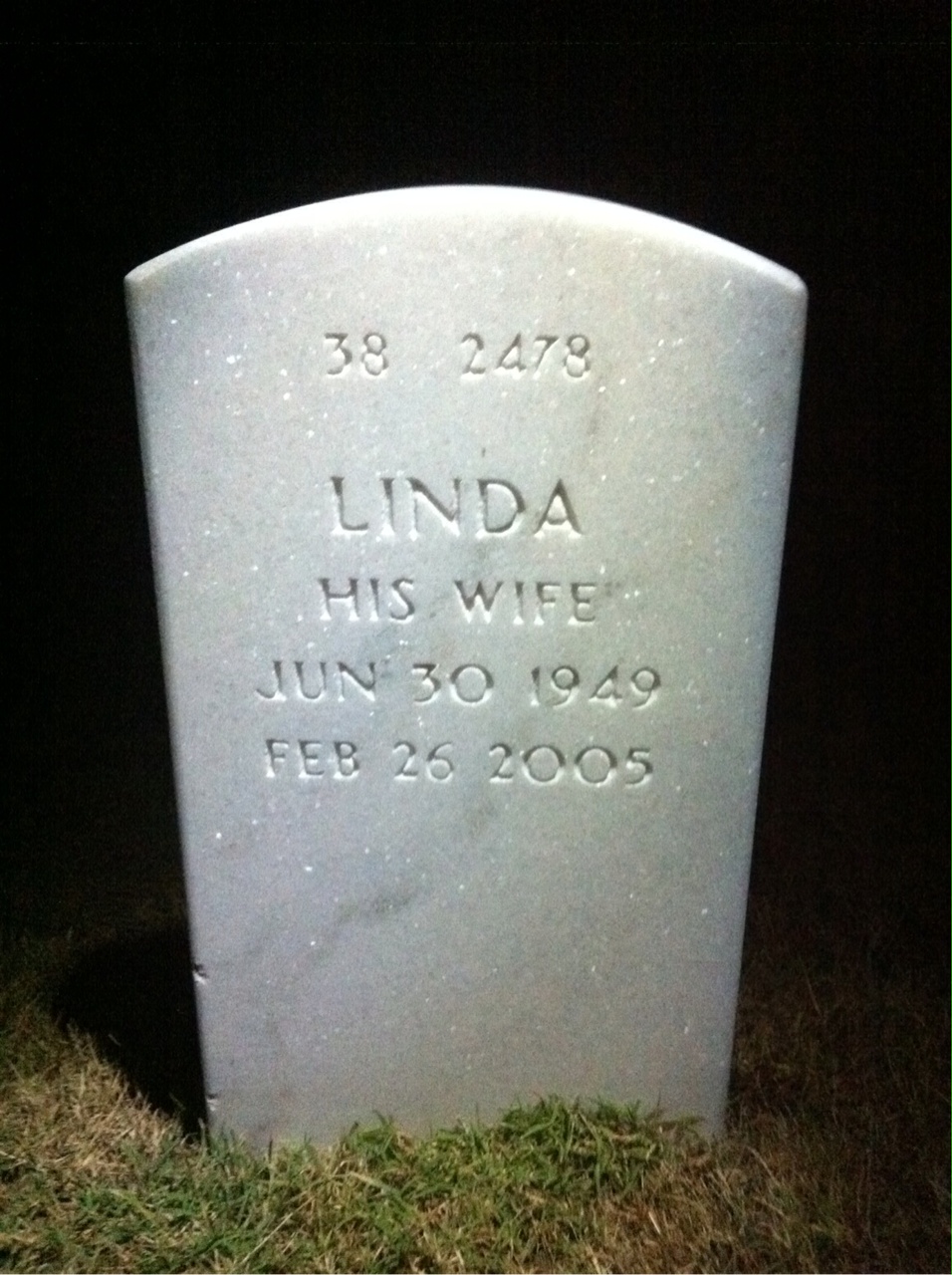 Back of headstone — Drew Wojtanik