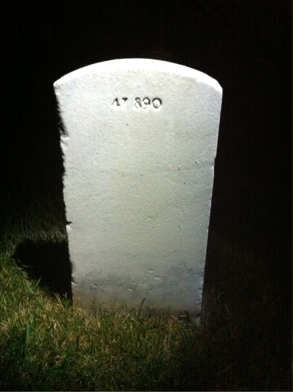 Back of headstone — Edward Archie