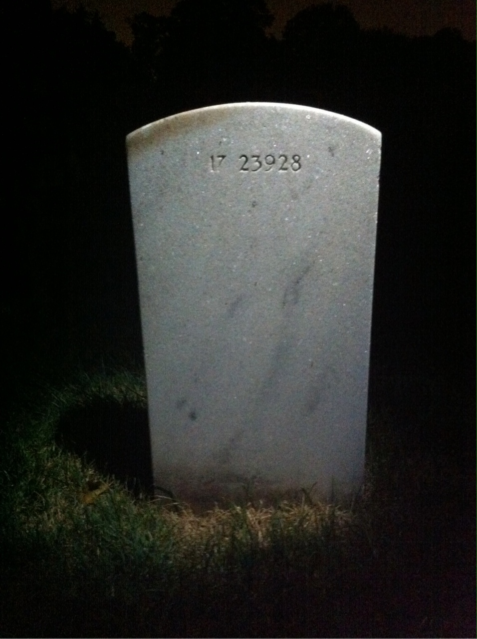 Back of headstone — Elsie Cox