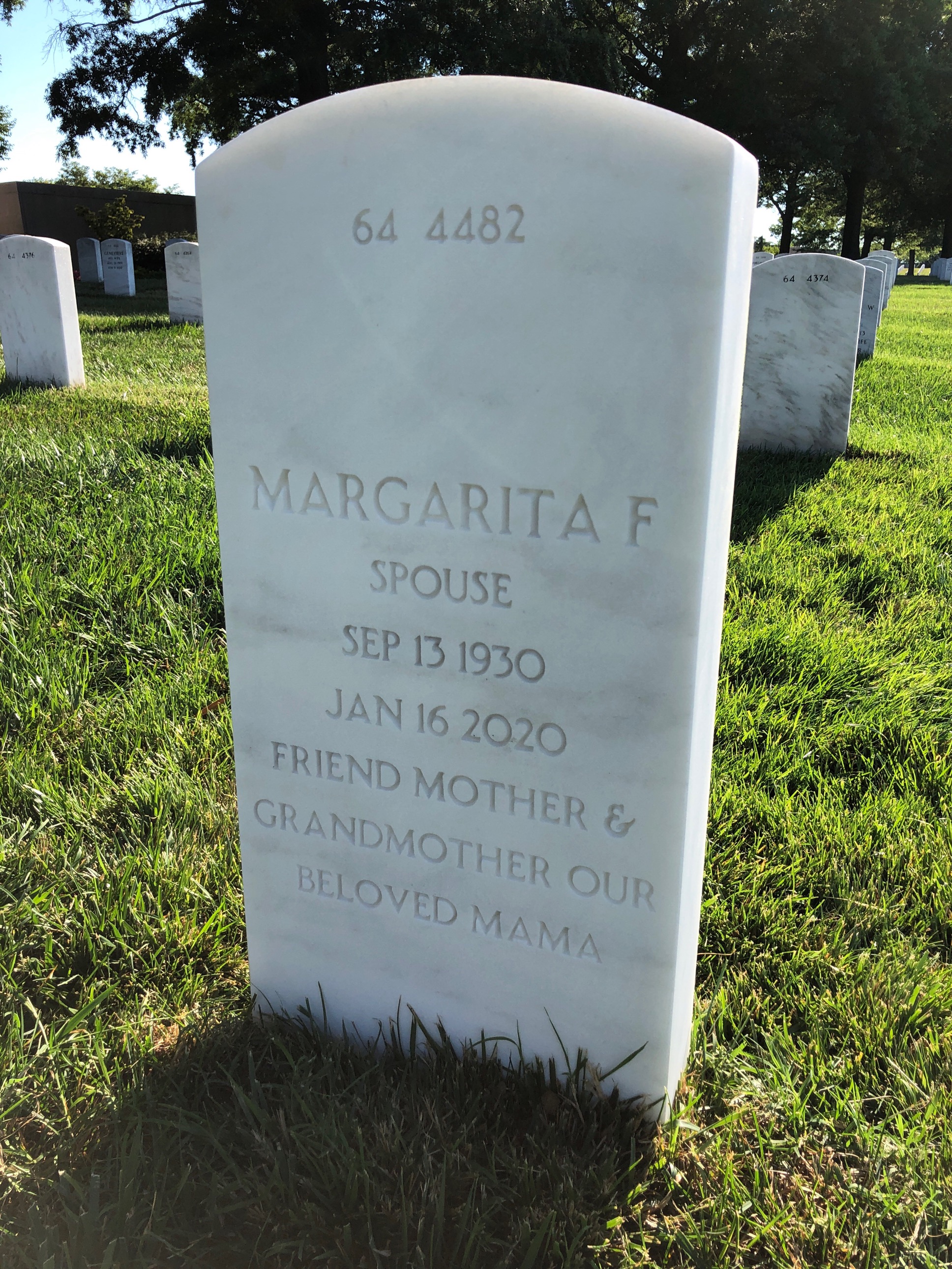 Back of headstone — Jose Suarez