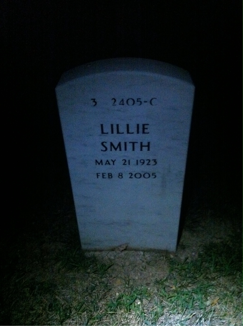 Back of headstone — Francis Raymer