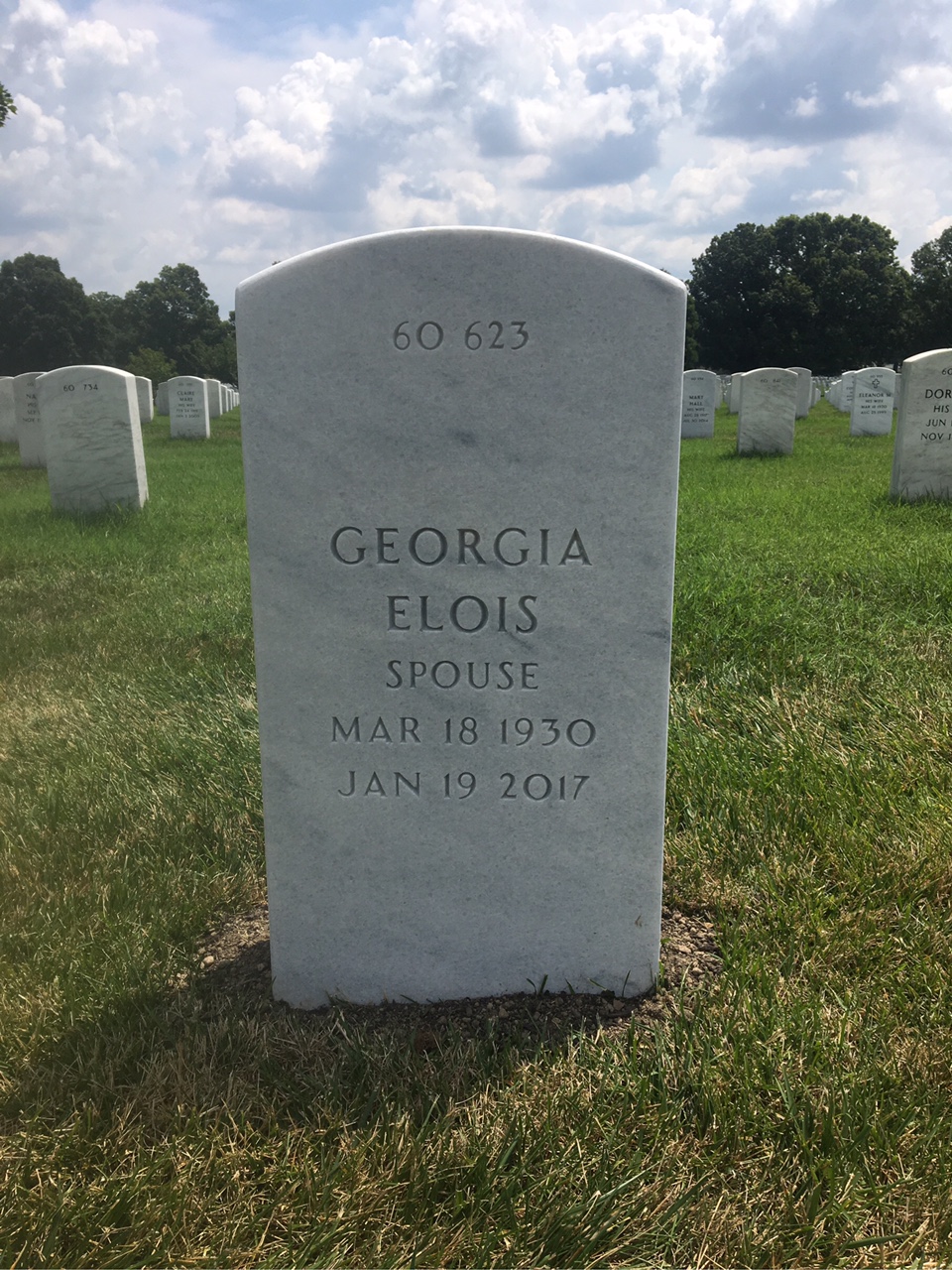 Back of headstone — Charles Braley