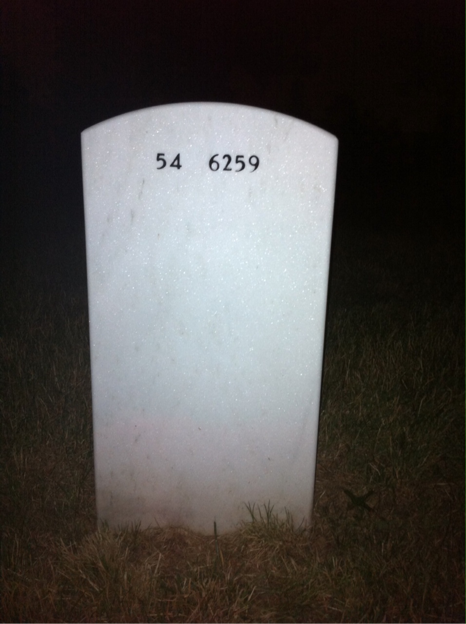 Back of headstone — William Mcgregor