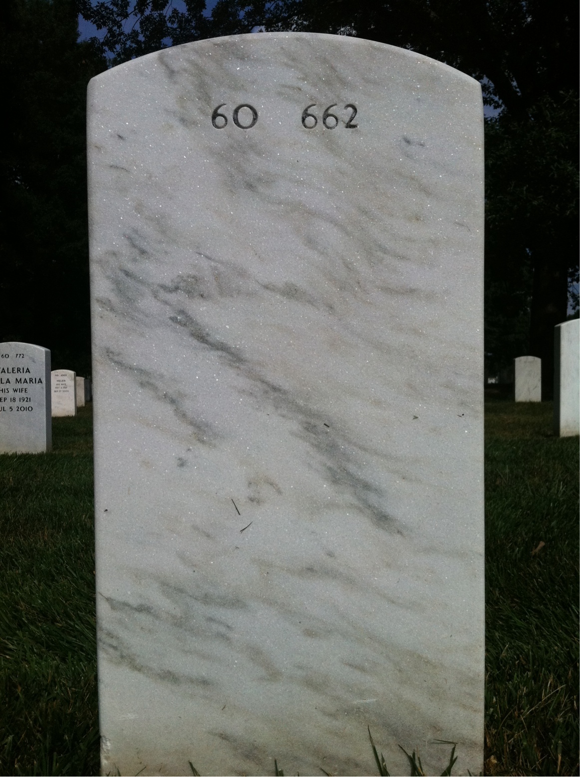 Back of headstone — William Bennett