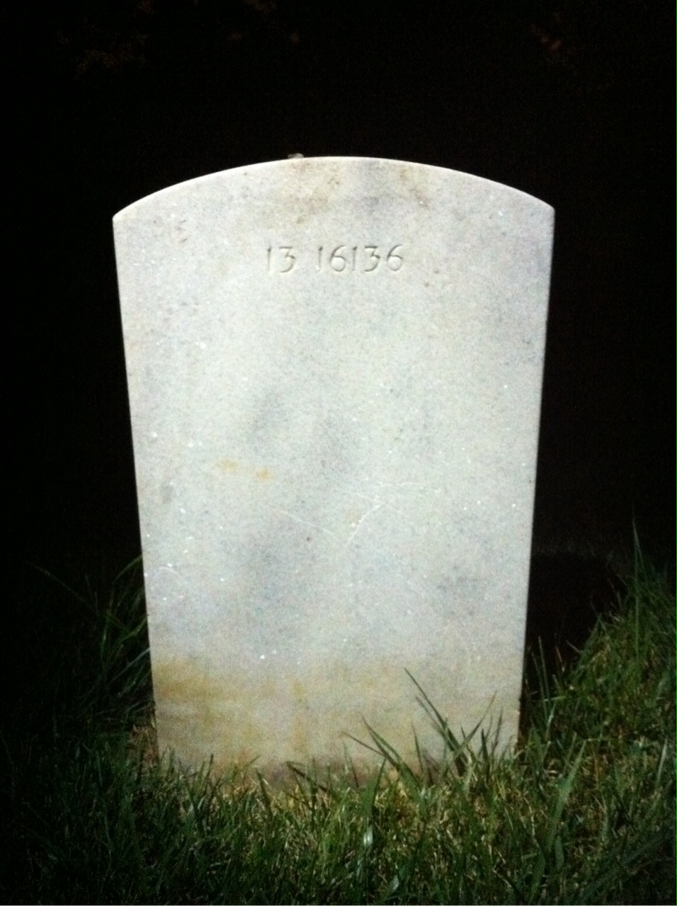 Back of headstone — Richard Apcar