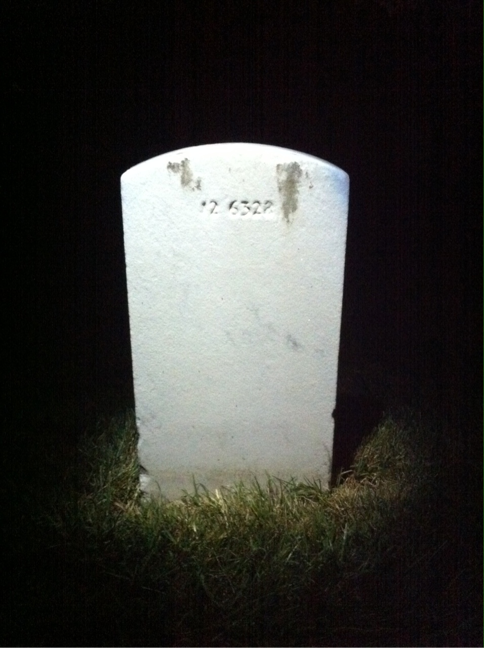 Back of headstone — Philip Alter