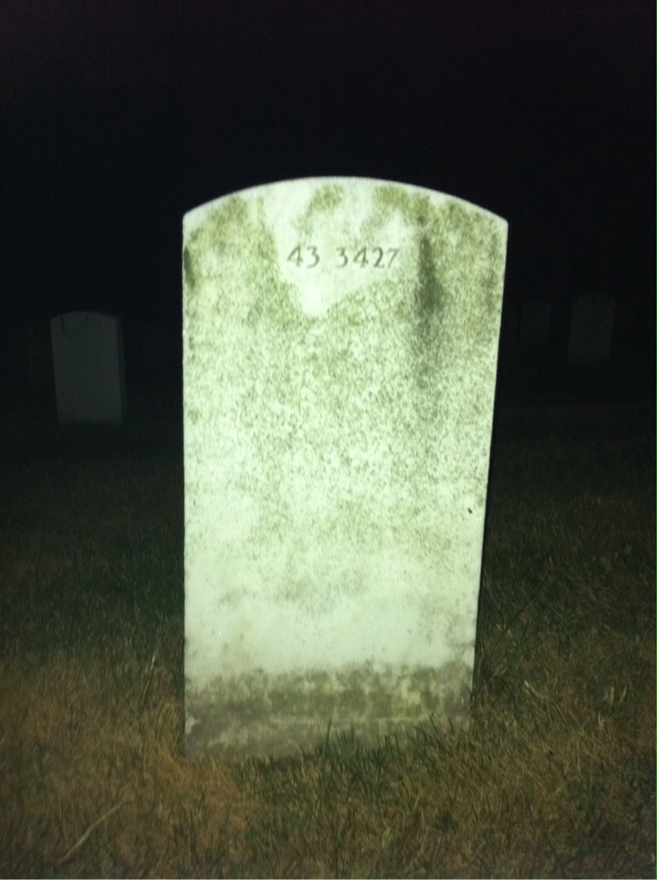 Back of headstone — Lewis Armstead