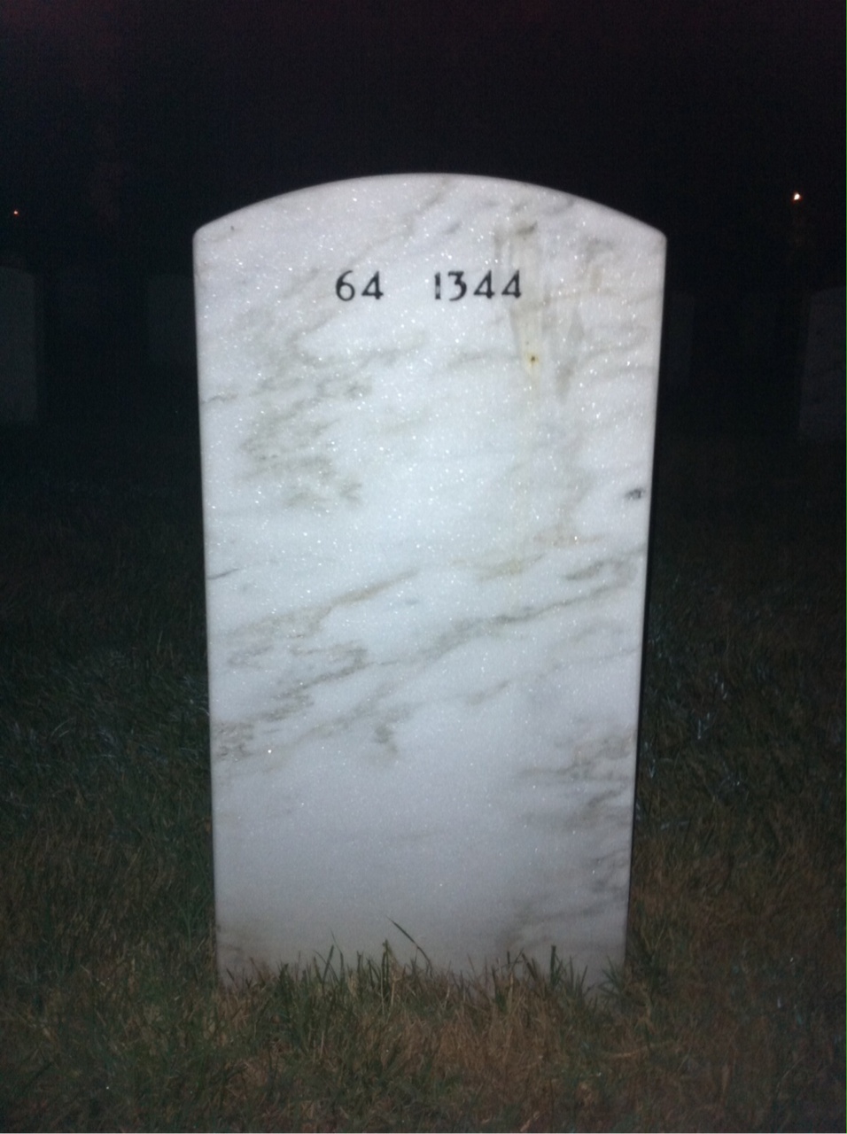 Back of headstone — Thomas Daly