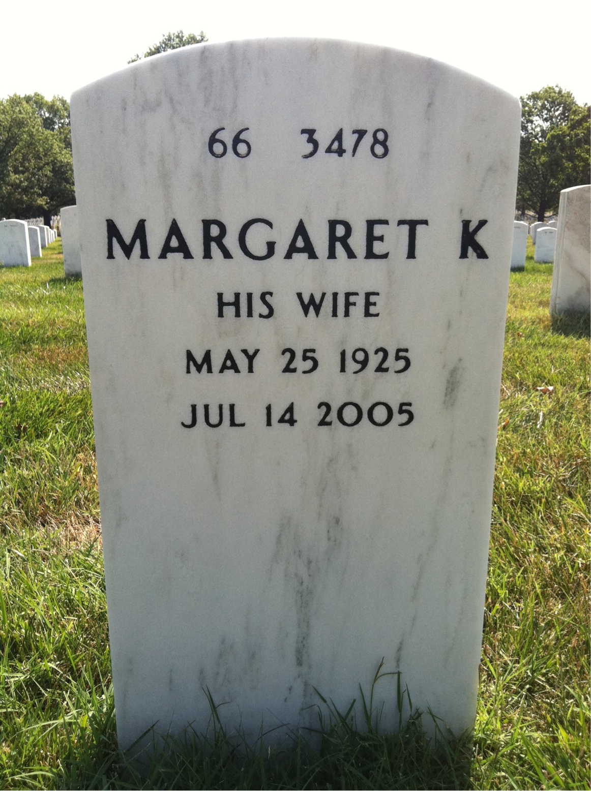 Back of headstone — Francis Reardon
