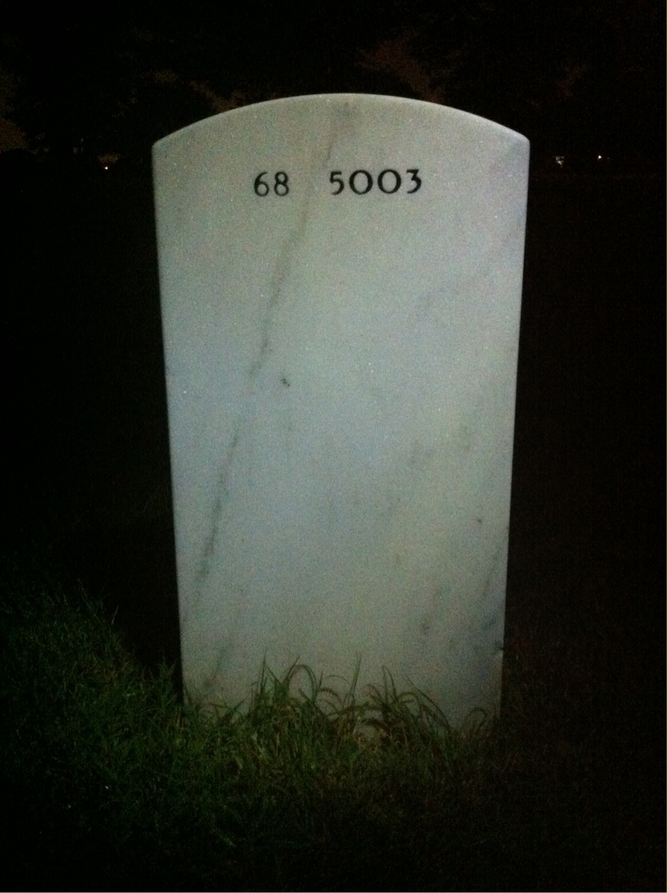 Back of headstone — Robert Carpenter