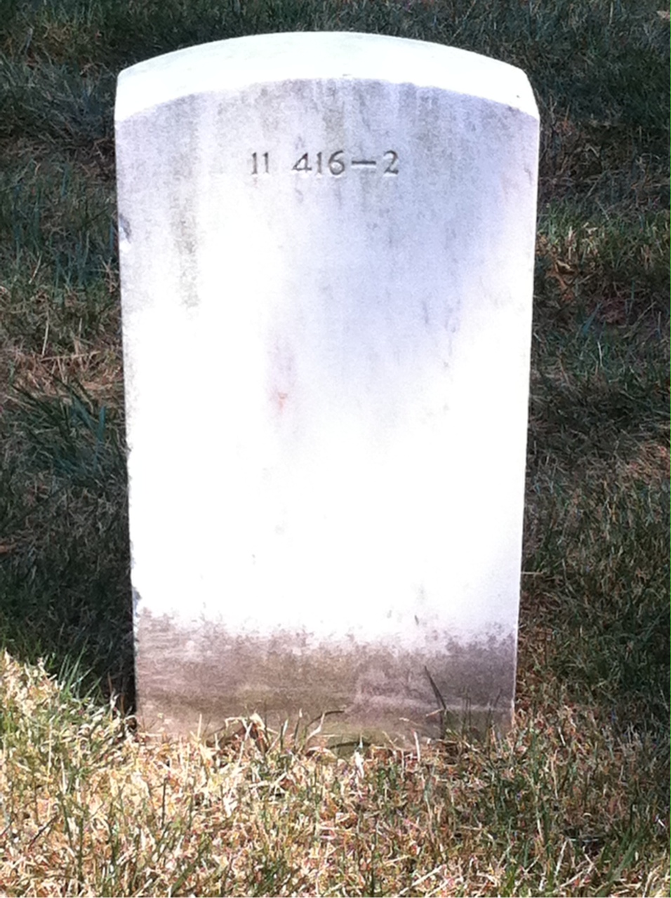 Back of headstone — Xenophon H Price