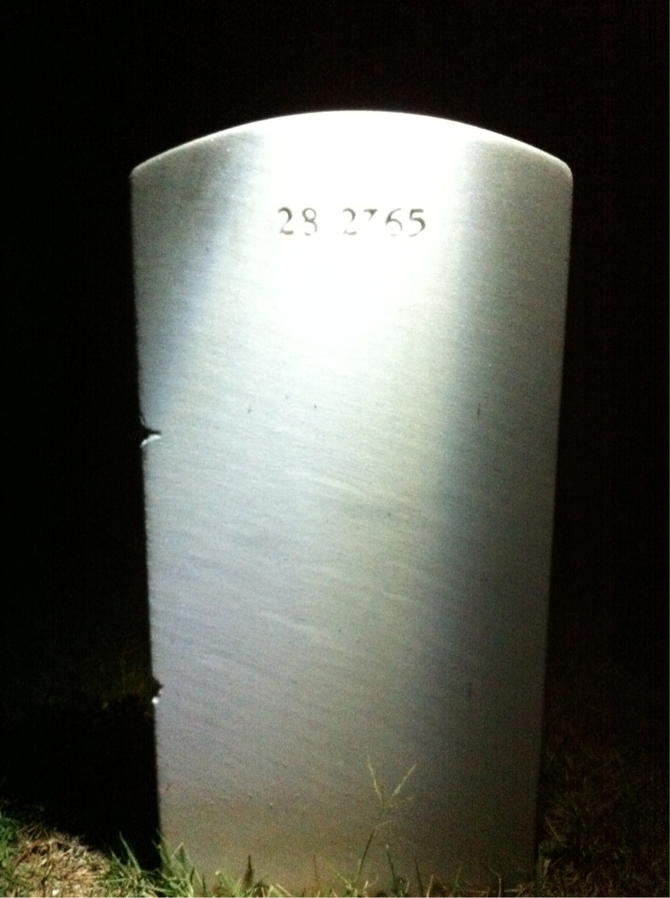 Back of headstone — Emma Aiello