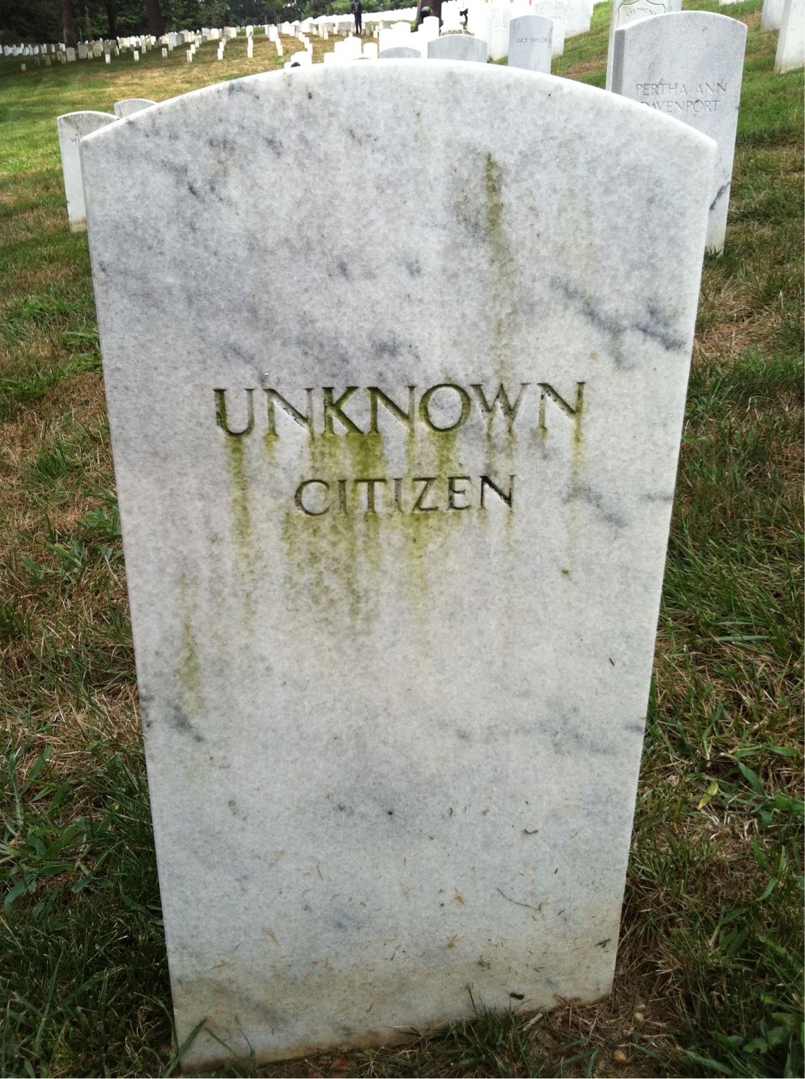 Headstone of Unknown Unknown