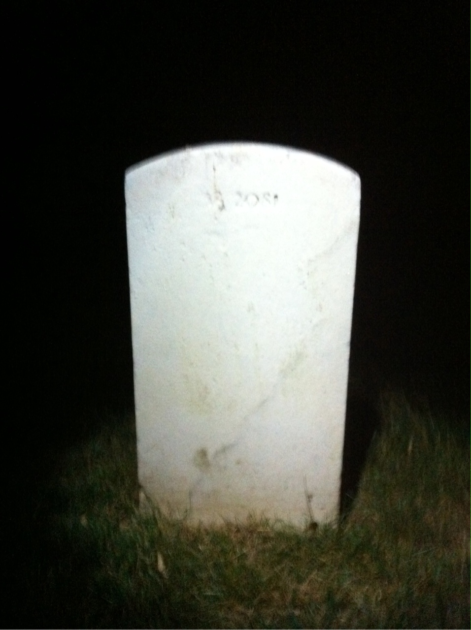 Back of headstone — Robert Armstead