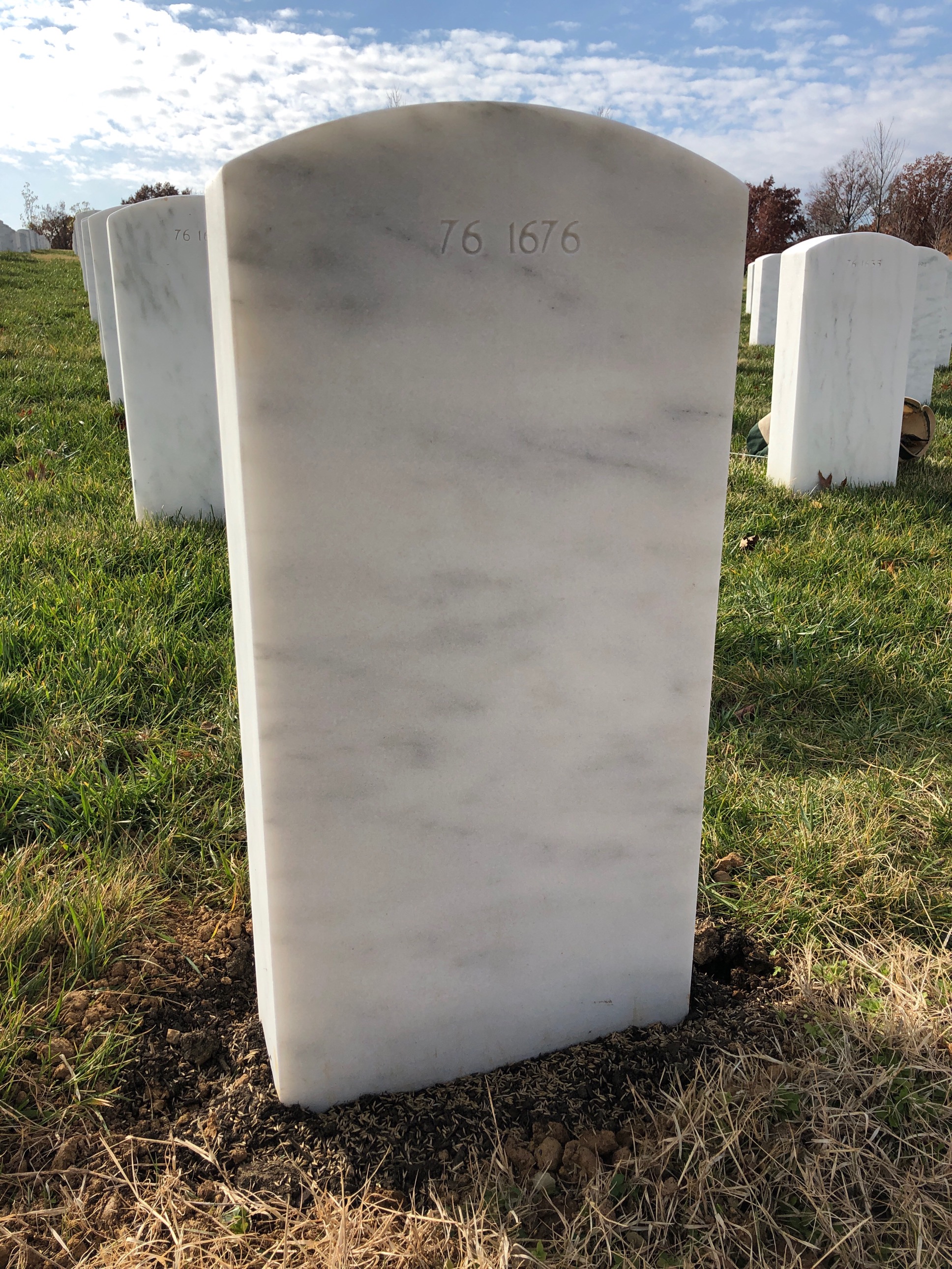 Back of headstone — William Francis Mellin