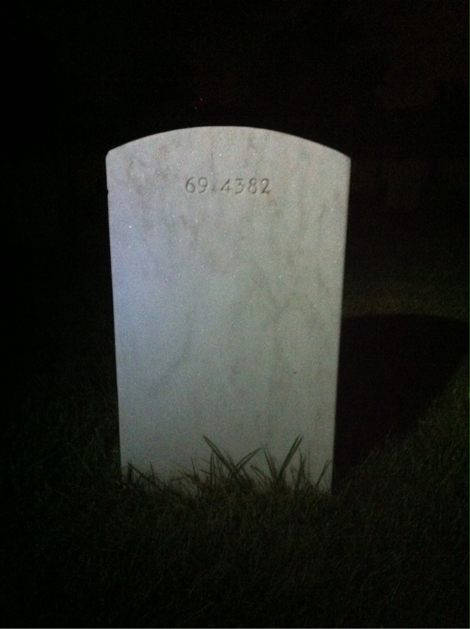 Back of headstone — Harry Bohlin