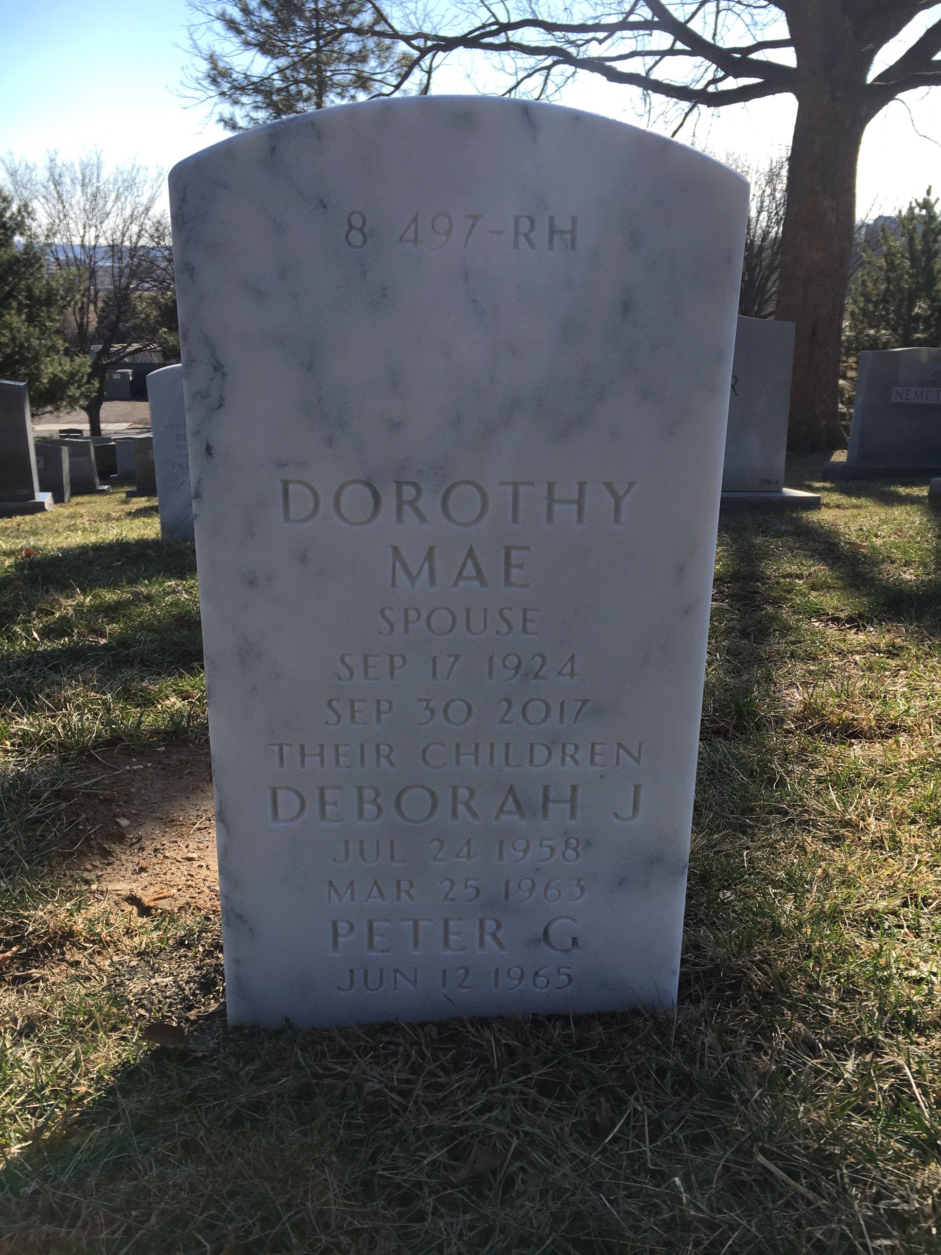 Back of headstone — James Mulrain