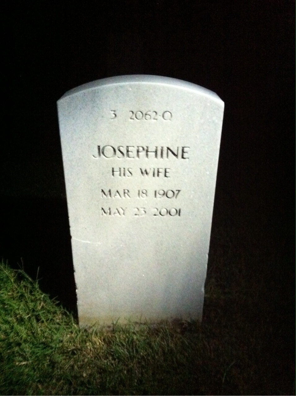 Back of headstone — Benjamin Anuskewicz