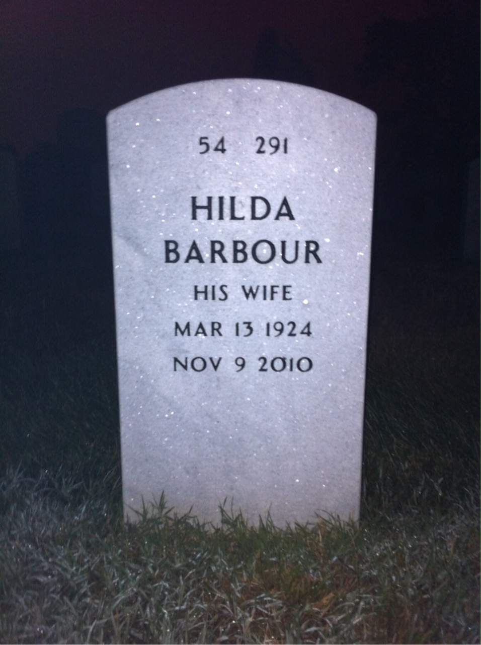 Back of headstone — Robert Frye