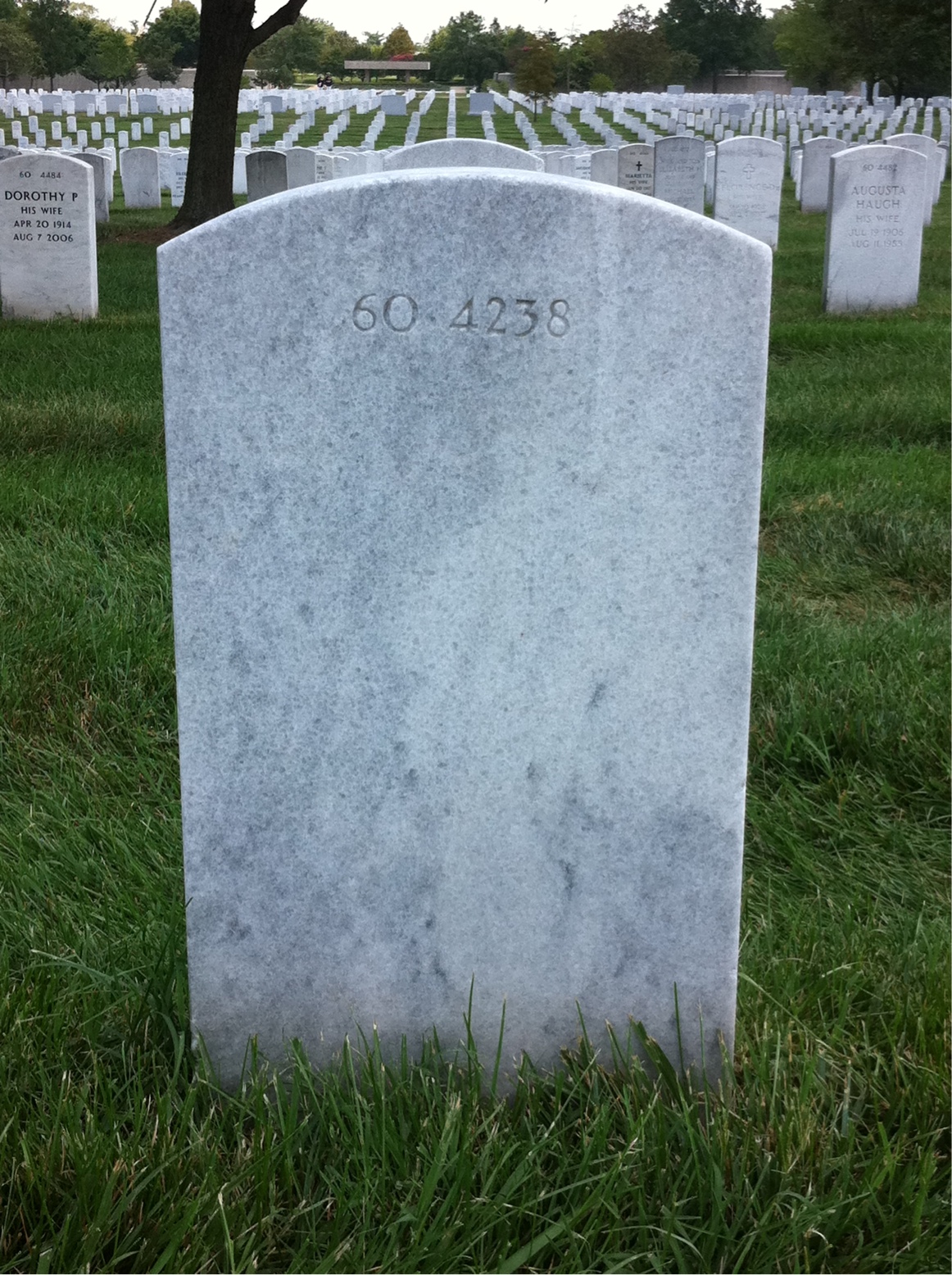 Back of headstone — Robert Acuavera