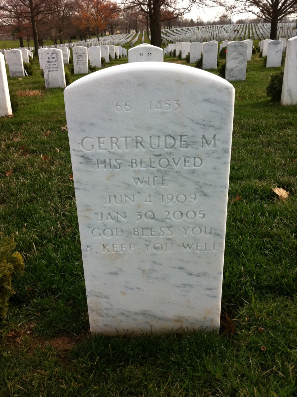 Back of headstone — Duncan Campbell